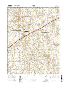 Midway Ohio Current topographic map, 1:24000 scale, 7.5 X 7.5 Minute, Year 2016