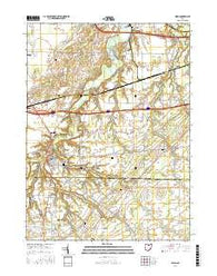Milan Ohio Current topographic map, 1:24000 scale, 7.5 X 7.5 Minute, Year 2016