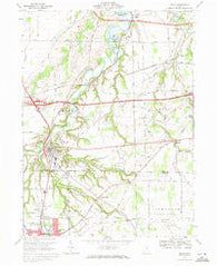 Milan Ohio Historical topographic map, 1:24000 scale, 7.5 X 7.5 Minute, Year 1969