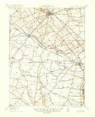 Milford Center Ohio Historical topographic map, 1:62500 scale, 15 X 15 Minute, Year 1916