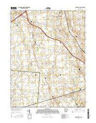 Milledgeville Ohio Current topographic map, 1:24000 scale, 7.5 X 7.5 Minute, Year 2016
