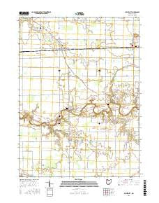 Miller City Ohio Current topographic map, 1:24000 scale, 7.5 X 7.5 Minute, Year 2016
