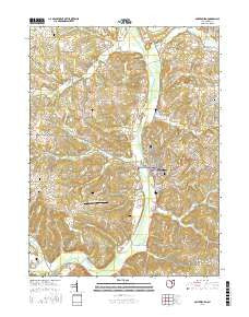 Millersburg Ohio Current topographic map, 1:24000 scale, 7.5 X 7.5 Minute, Year 2016