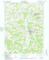 Millersburg Ohio Historical topographic map, 1:24000 scale, 7.5 X 7.5 Minute, Year 1961