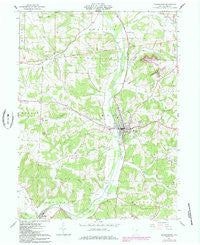 Millersburg Ohio Historical topographic map, 1:24000 scale, 7.5 X 7.5 Minute, Year 1961