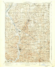 Millersburg Ohio Historical topographic map, 1:62500 scale, 15 X 15 Minute, Year 1915