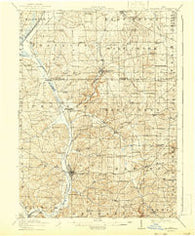 Millersburg Ohio Historical topographic map, 1:62500 scale, 15 X 15 Minute, Year 1915