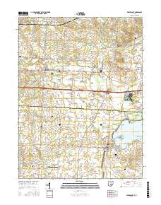 Millersport Ohio Current topographic map, 1:24000 scale, 7.5 X 7.5 Minute, Year 2016
