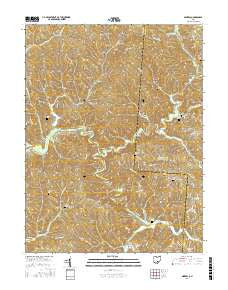 Mineral Ohio Current topographic map, 1:24000 scale, 7.5 X 7.5 Minute, Year 2016