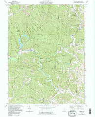 Mineral Ohio Historical topographic map, 1:24000 scale, 7.5 X 7.5 Minute, Year 1992