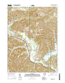 Mineral City Ohio Current topographic map, 1:24000 scale, 7.5 X 7.5 Minute, Year 2016