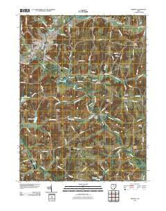 Minerva Ohio Historical topographic map, 1:24000 scale, 7.5 X 7.5 Minute, Year 2010