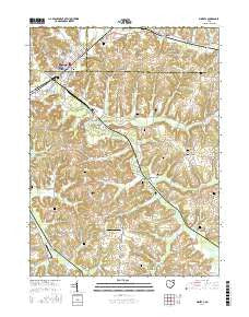 Minerva Ohio Current topographic map, 1:24000 scale, 7.5 X 7.5 Minute, Year 2016