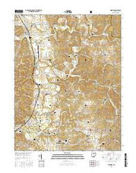 Minford Ohio Current topographic map, 1:24000 scale, 7.5 X 7.5 Minute, Year 2016