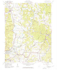 Minford Ohio Historical topographic map, 1:24000 scale, 7.5 X 7.5 Minute, Year 1961