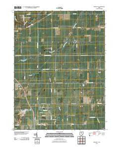 Monnett Ohio Historical topographic map, 1:24000 scale, 7.5 X 7.5 Minute, Year 2010