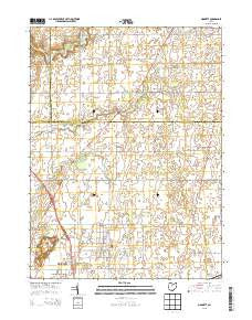 Monnett Ohio Historical topographic map, 1:24000 scale, 7.5 X 7.5 Minute, Year 2013