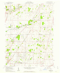 Monnett Ohio Historical topographic map, 1:24000 scale, 7.5 X 7.5 Minute, Year 1961