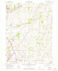 Monnett Ohio Historical topographic map, 1:24000 scale, 7.5 X 7.5 Minute, Year 1961