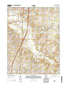 Monroe Ohio Historical topographic map, 1:24000 scale, 7.5 X 7.5 Minute, Year 2013