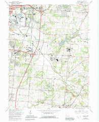 Monroe Ohio Historical topographic map, 1:24000 scale, 7.5 X 7.5 Minute, Year 1965