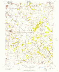 Monroe Ohio Historical topographic map, 1:24000 scale, 7.5 X 7.5 Minute, Year 1955