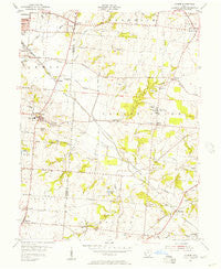 Monroe Ohio Historical topographic map, 1:24000 scale, 7.5 X 7.5 Minute, Year 1955
