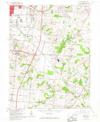 Monroe Ohio Historical topographic map, 1:24000 scale, 7.5 X 7.5 Minute, Year 1965