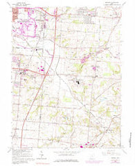 Monroe Ohio Historical topographic map, 1:24000 scale, 7.5 X 7.5 Minute, Year 1965