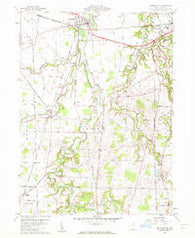 Monroeville Ohio Historical topographic map, 1:24000 scale, 7.5 X 7.5 Minute, Year 1960