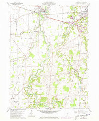 Monroeville Ohio Historical topographic map, 1:24000 scale, 7.5 X 7.5 Minute, Year 1960