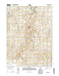 Montezuma Ohio Historical topographic map, 1:24000 scale, 7.5 X 7.5 Minute, Year 2013