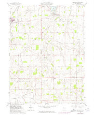 Montezuma Ohio Historical topographic map, 1:24000 scale, 7.5 X 7.5 Minute, Year 1961