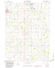 Montezuma Ohio Historical topographic map, 1:24000 scale, 7.5 X 7.5 Minute, Year 1961