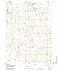 Montezuma Ohio Historical topographic map, 1:24000 scale, 7.5 X 7.5 Minute, Year 1961