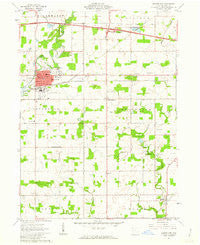 Montpelier Ohio Historical topographic map, 1:24000 scale, 7.5 X 7.5 Minute, Year 1961