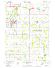 Montpelier Ohio Historical topographic map, 1:24000 scale, 7.5 X 7.5 Minute, Year 1961