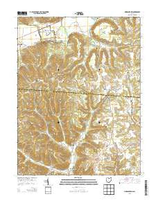 Morgantown Ohio Historical topographic map, 1:24000 scale, 7.5 X 7.5 Minute, Year 2013