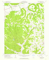 Morgantown Ohio Historical topographic map, 1:24000 scale, 7.5 X 7.5 Minute, Year 1961