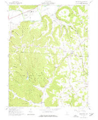 Morgantown Ohio Historical topographic map, 1:24000 scale, 7.5 X 7.5 Minute, Year 1961