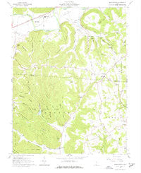Morgantown Ohio Historical topographic map, 1:24000 scale, 7.5 X 7.5 Minute, Year 1961