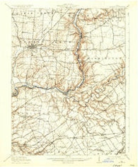 Morrow Ohio Historical topographic map, 1:62500 scale, 15 X 15 Minute, Year 1916
