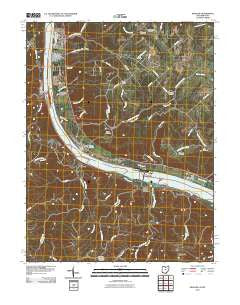 Moscow Ohio Historical topographic map, 1:24000 scale, 7.5 X 7.5 Minute, Year 2010