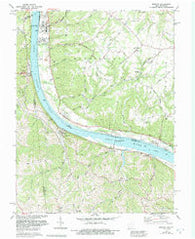 Moscow Ohio Historical topographic map, 1:24000 scale, 7.5 X 7.5 Minute, Year 1981