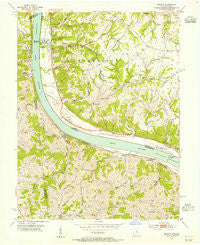 Moscow Ohio Historical topographic map, 1:24000 scale, 7.5 X 7.5 Minute, Year 1953