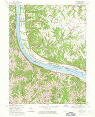 Moscow Ohio Historical topographic map, 1:24000 scale, 7.5 X 7.5 Minute, Year 1968