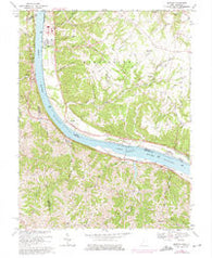 Moscow Ohio Historical topographic map, 1:24000 scale, 7.5 X 7.5 Minute, Year 1968