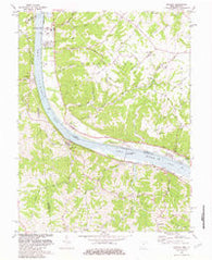 Moscow Ohio Historical topographic map, 1:24000 scale, 7.5 X 7.5 Minute, Year 1981