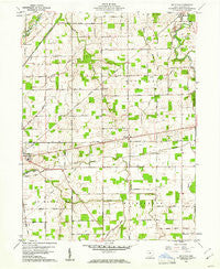 Moulton Ohio Historical topographic map, 1:24000 scale, 7.5 X 7.5 Minute, Year 1960