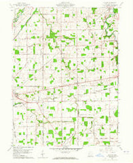Moulton Ohio Historical topographic map, 1:24000 scale, 7.5 X 7.5 Minute, Year 1960